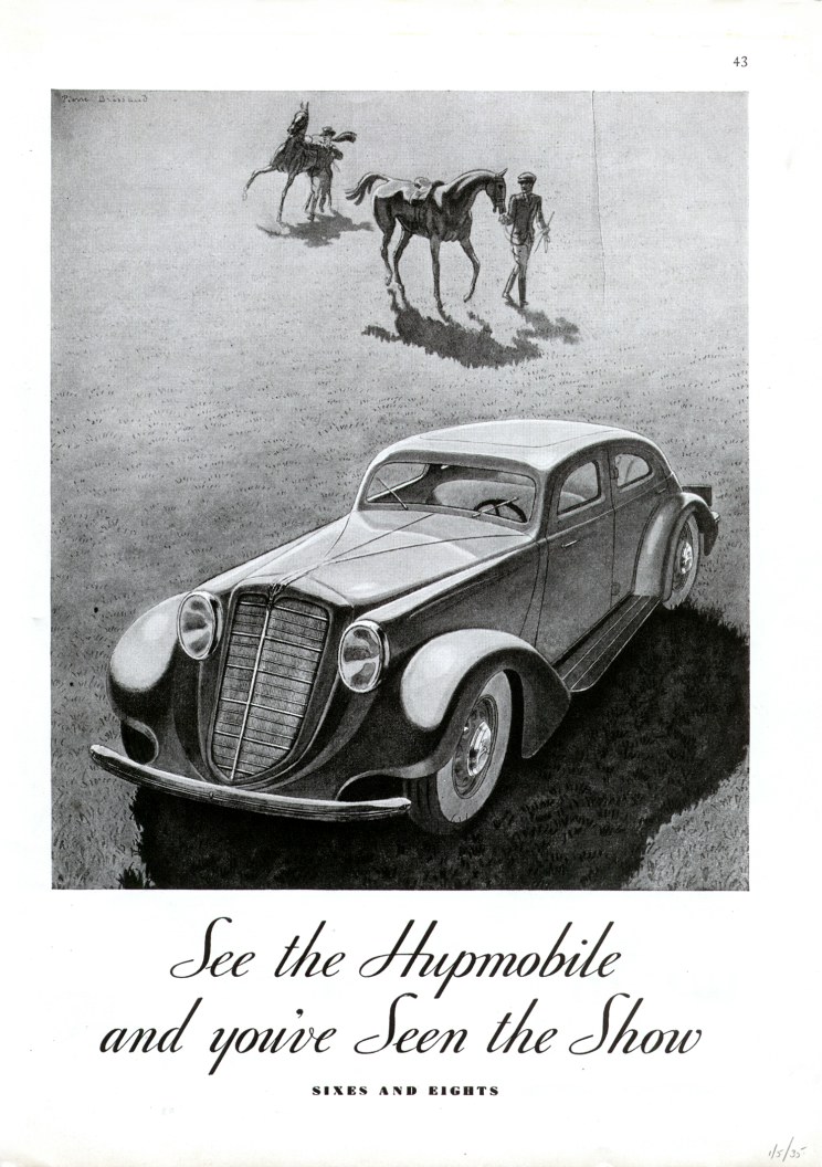 1935 Hupmobile Auto Advertising